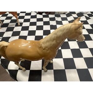 Vintage Palomino Breyer Style Horse Figurine Glossy Finish Collectible Decor